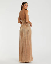 Load image into Gallery viewer, Metallic Ruched A-Line Gown