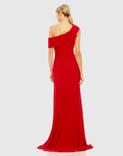 Load image into Gallery viewer, Foldover Off-the-Shoulder Slit Gown