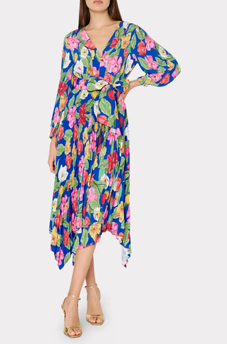 Liora Tulip Rosette Pleated Dress