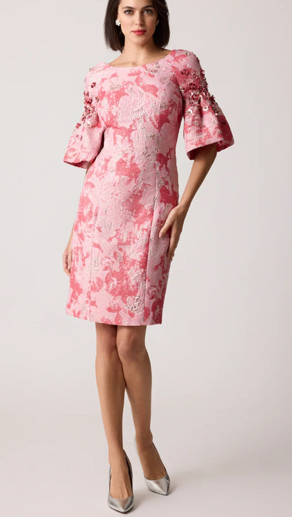 Metallic Jacquard Daytime Dress