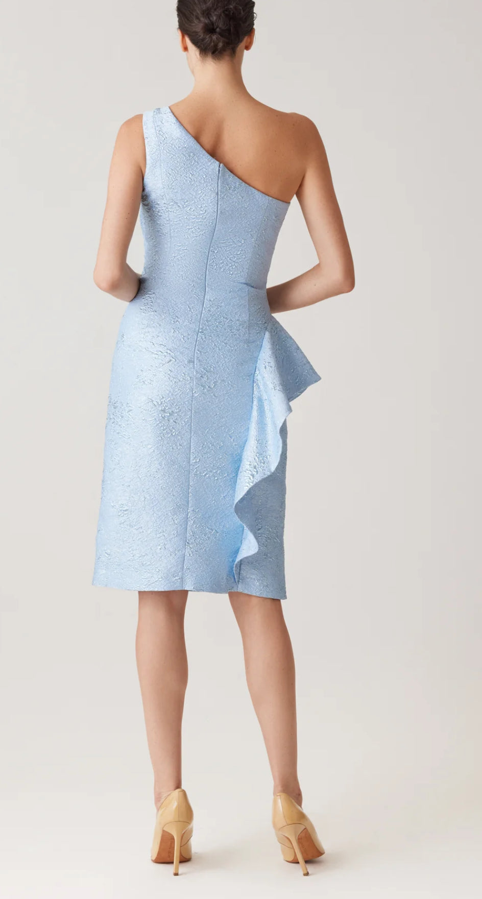 Jacquard One Shoulder Dress