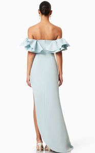 Geranium Hilo Off the Shoulder Gown