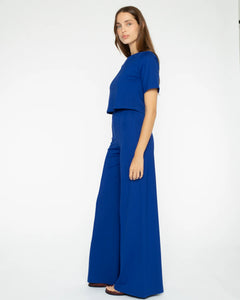 Ponte Knit Wide Leg Pant