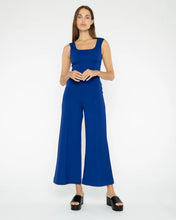 Load image into Gallery viewer, Ponte Knit Tank Cropped Wide Leg Jumpsuit