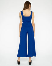 Load image into Gallery viewer, Ponte Knit Tank Cropped Wide Leg Jumpsuit