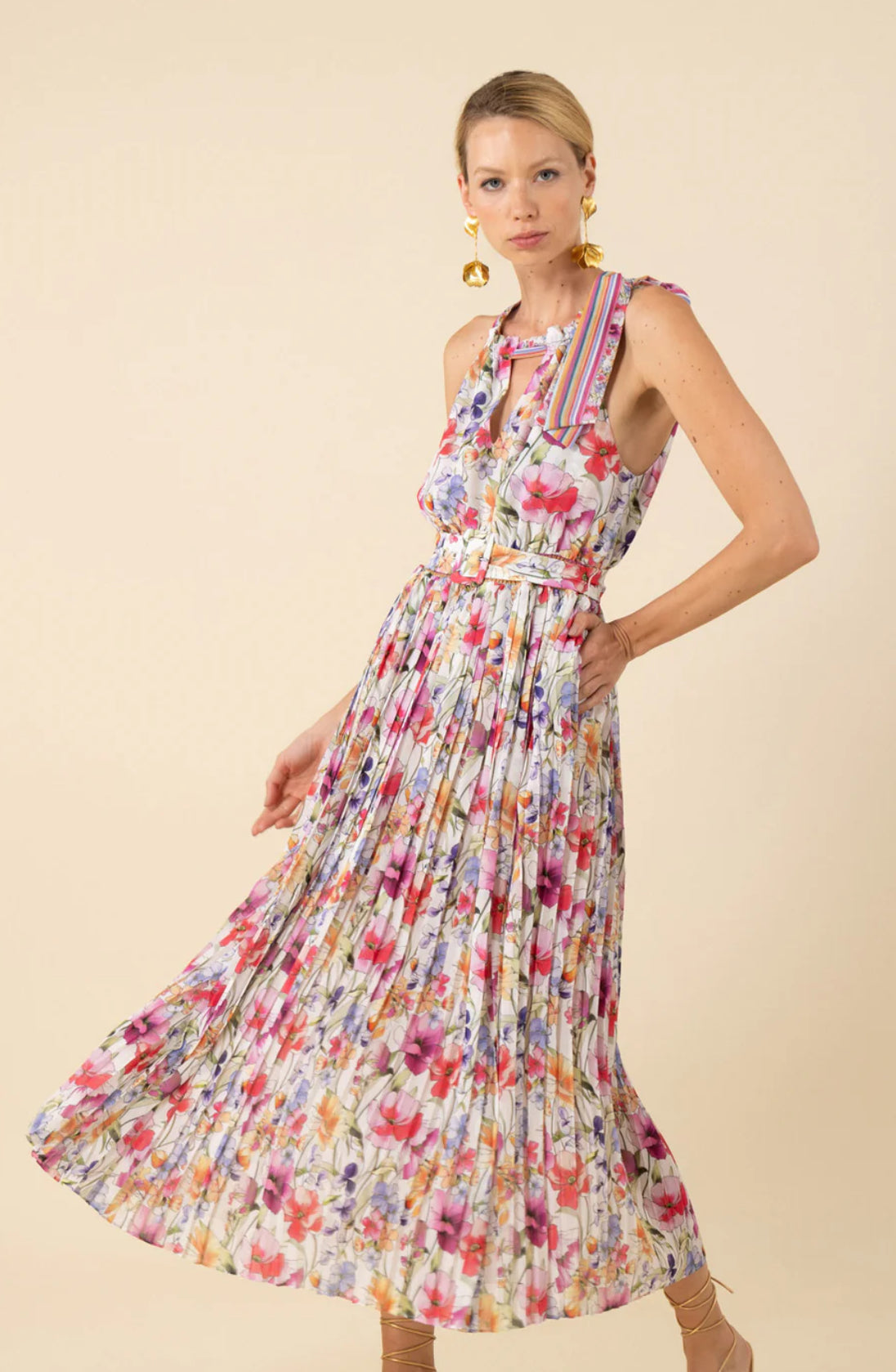 Chelsea Chiffon Pleated Dress