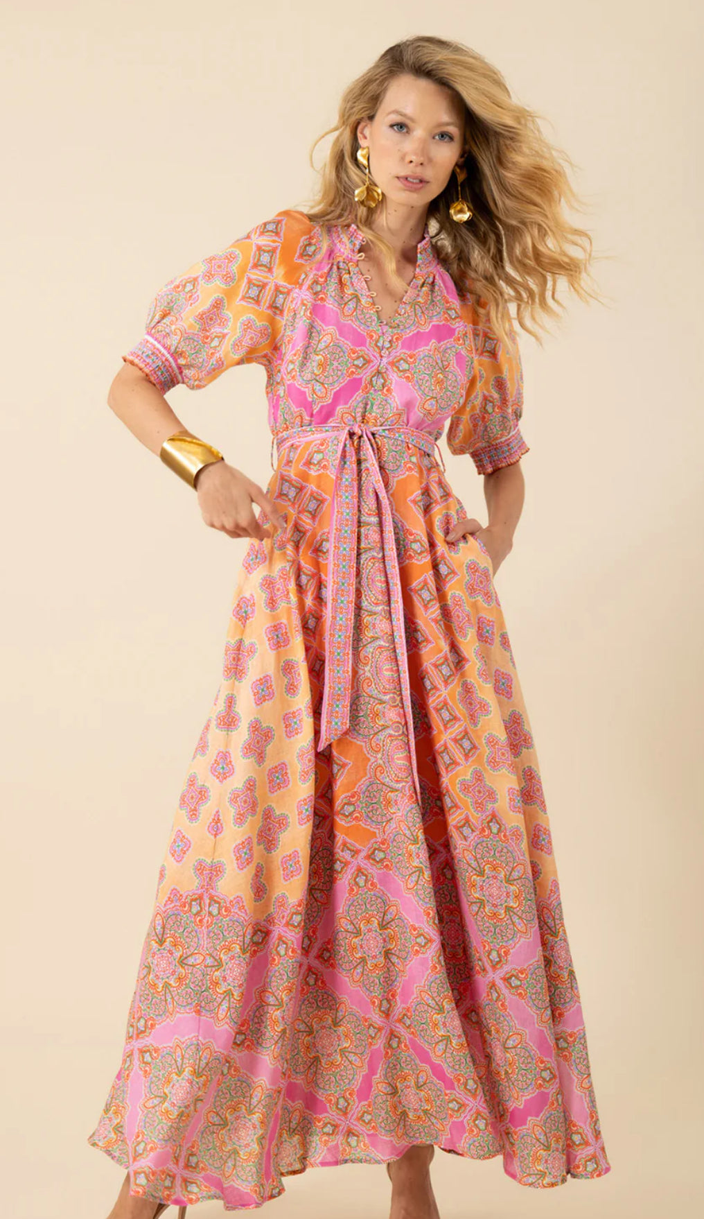 Naya Linen Maxi Dress