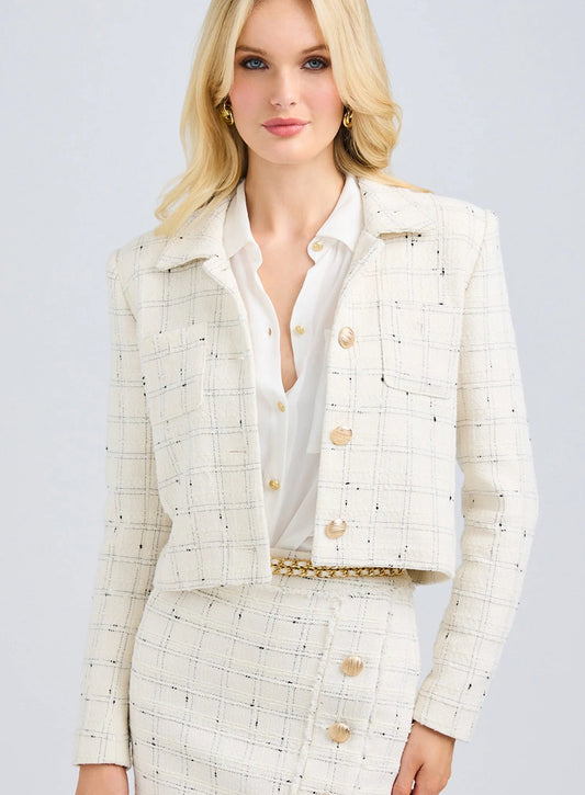 Patricia Windowpane Tweed Jacket
