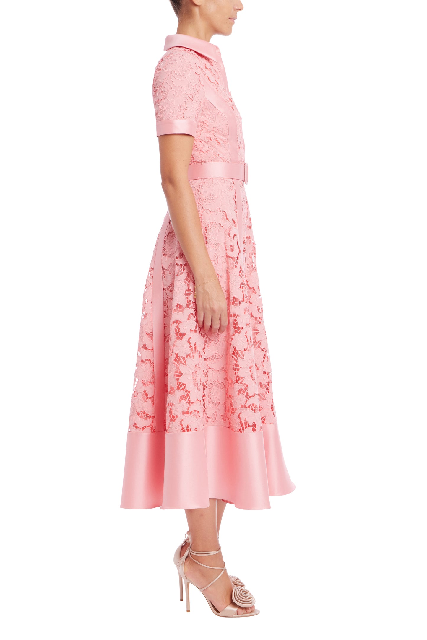 Short Sleeve A-Line Shirt Dress