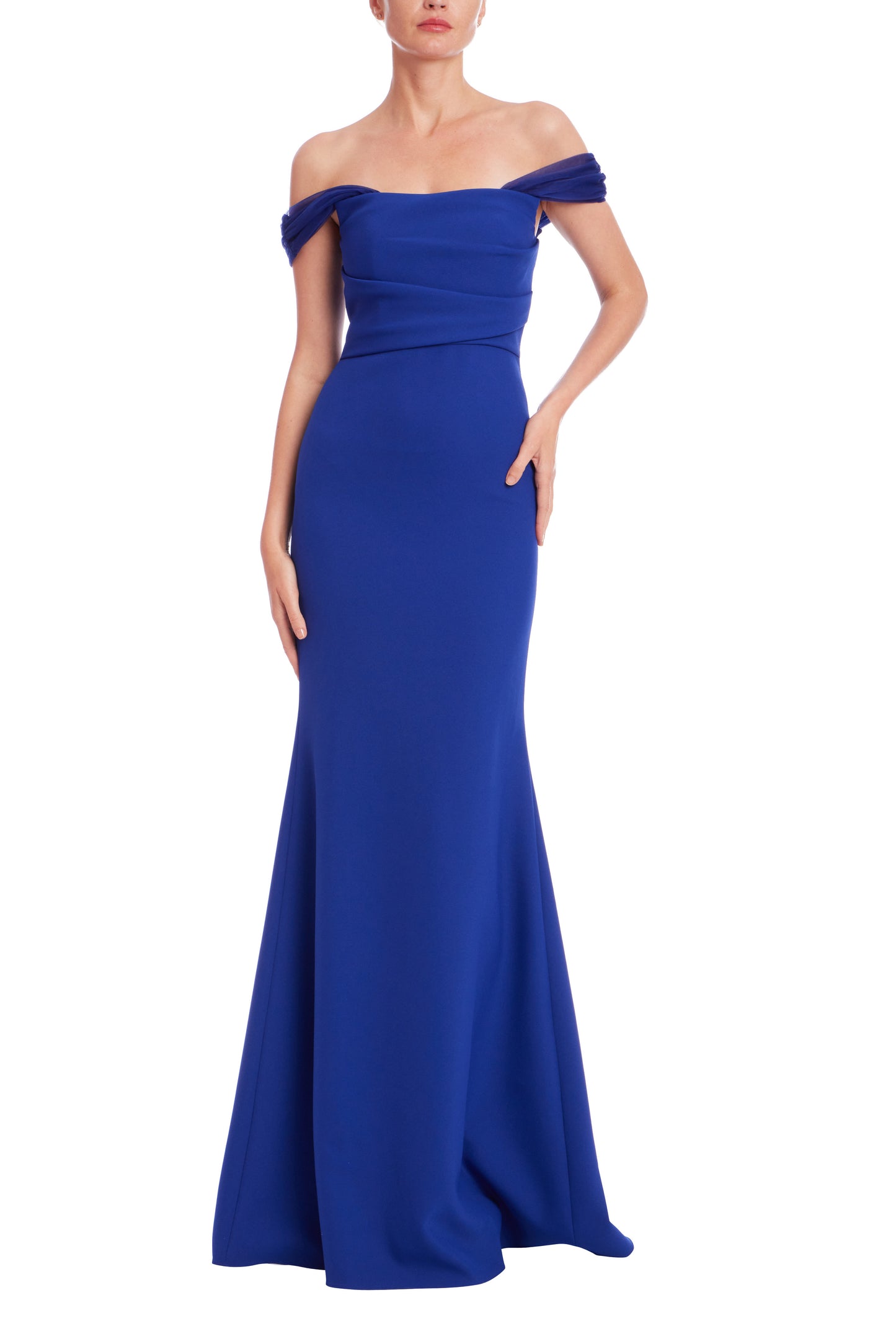 Off the Shoulder Column Gown