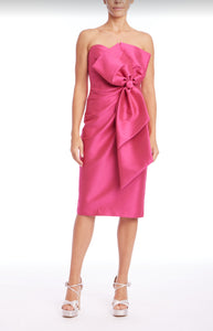 Strapless Bow Midi Dress