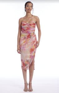 Strapless Midi Dress