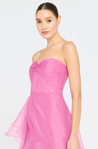 Nicki Organza Strapless Gown