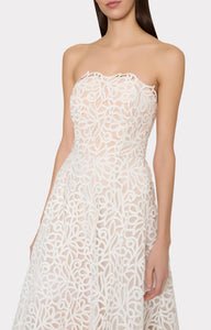 Petunia Curled Lace Gown