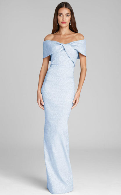 Metallic Twist Front Gown