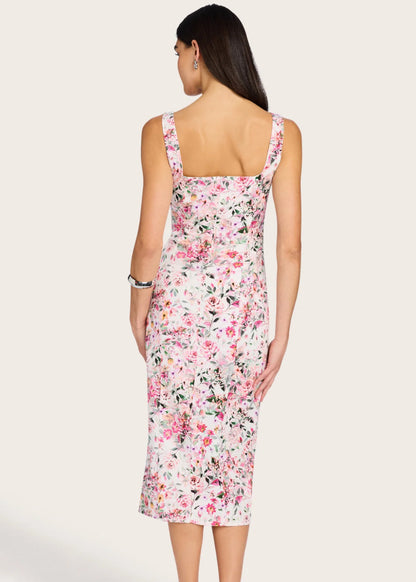 Eugenia Floral Linen Dress