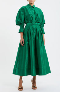 Maple Shirt Midi Dress