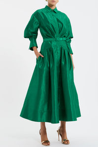 Maple Shirt Midi Dress