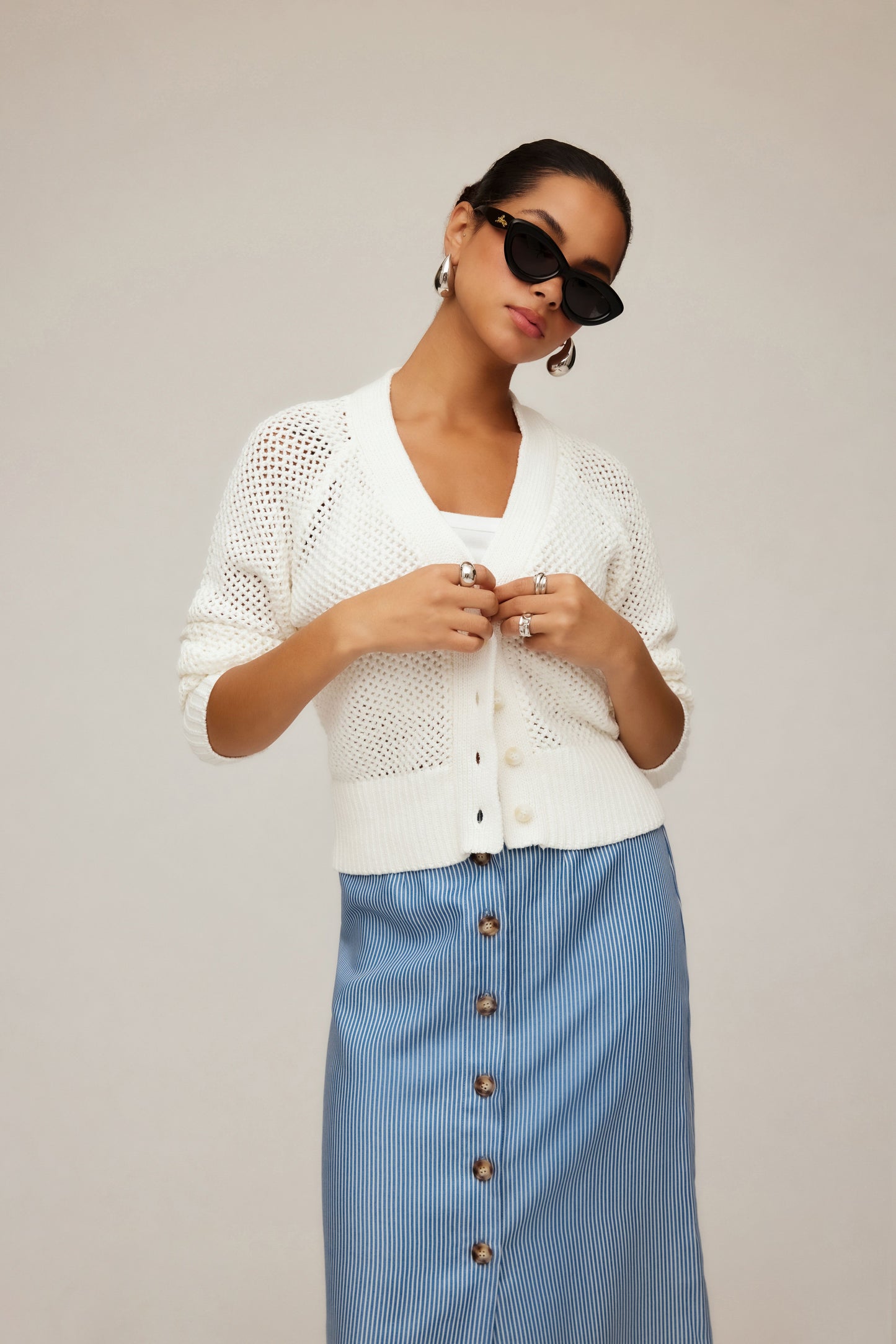 Ellen Crochet Cardigan Sweater