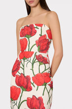 Load image into Gallery viewer, Orion Red Peonia Jacquard Dress