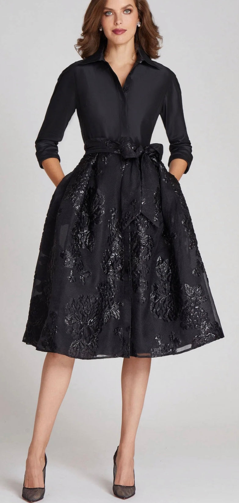 Taffeta Top w/ Organza Skirt