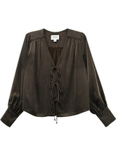 Load image into Gallery viewer, Kayla Bow Detail Blouse