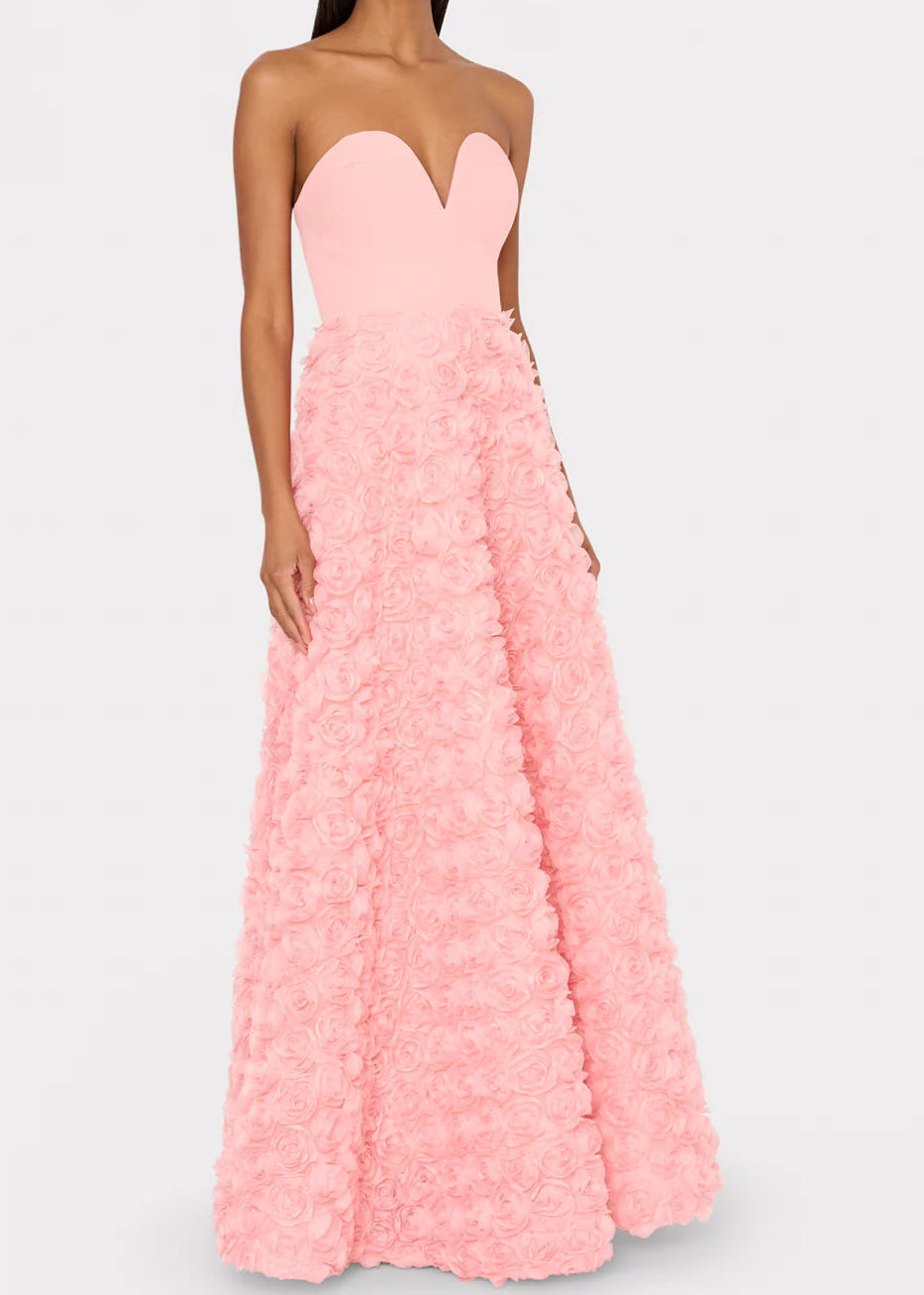Bell Mesh Rose Gown