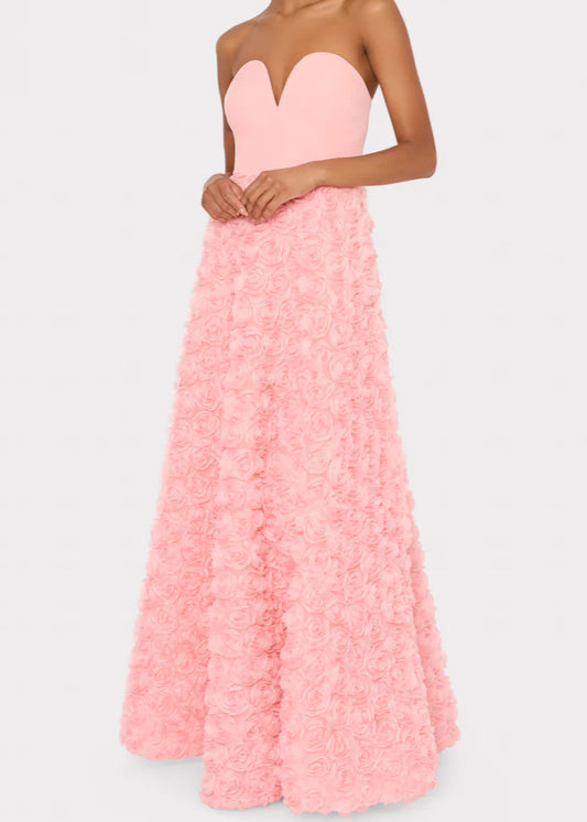 Bell Mesh Rose Gown