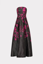Load image into Gallery viewer, Winona Floral Jacquard Strapless Gown
