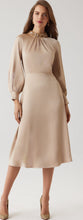 Load image into Gallery viewer, Crepe Back Satin Jewel Neck Dress