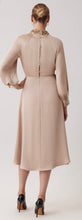 Load image into Gallery viewer, Crepe Back Satin Jewel Neck Dress