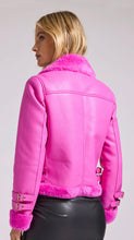 Load image into Gallery viewer, Dion Faux Fur Moto Jacket