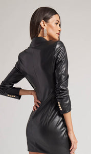 Nana Vegan Leather Dress
