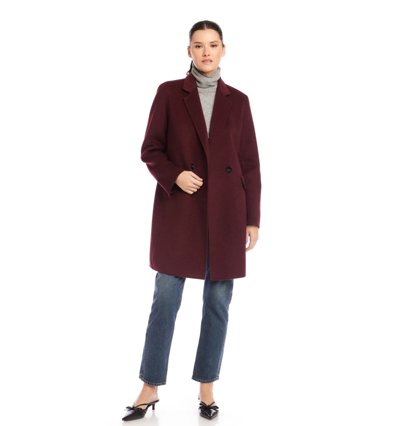 Row Brushed Coat