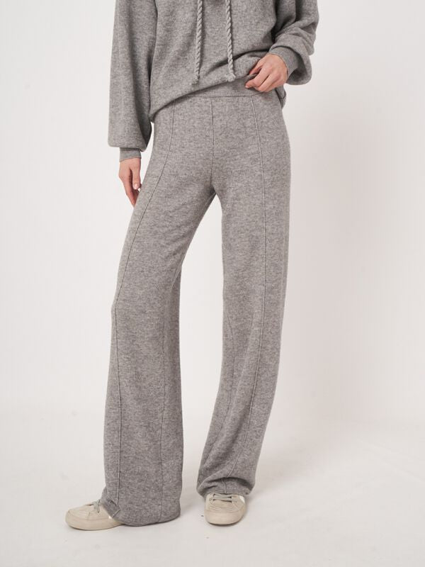 Wide Leg Terry Knit Pants