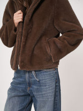 Load image into Gallery viewer, Reversible Faux Mink Jacket