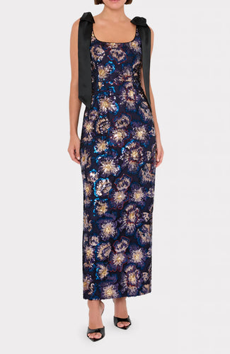 Kyle Stain Bow Column Dress