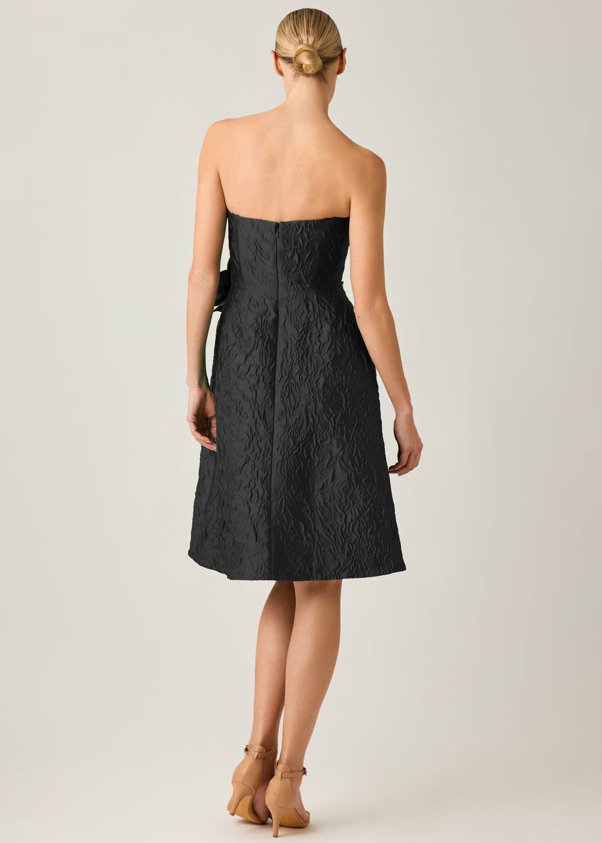 Floral Jacquard Cocktail Dress