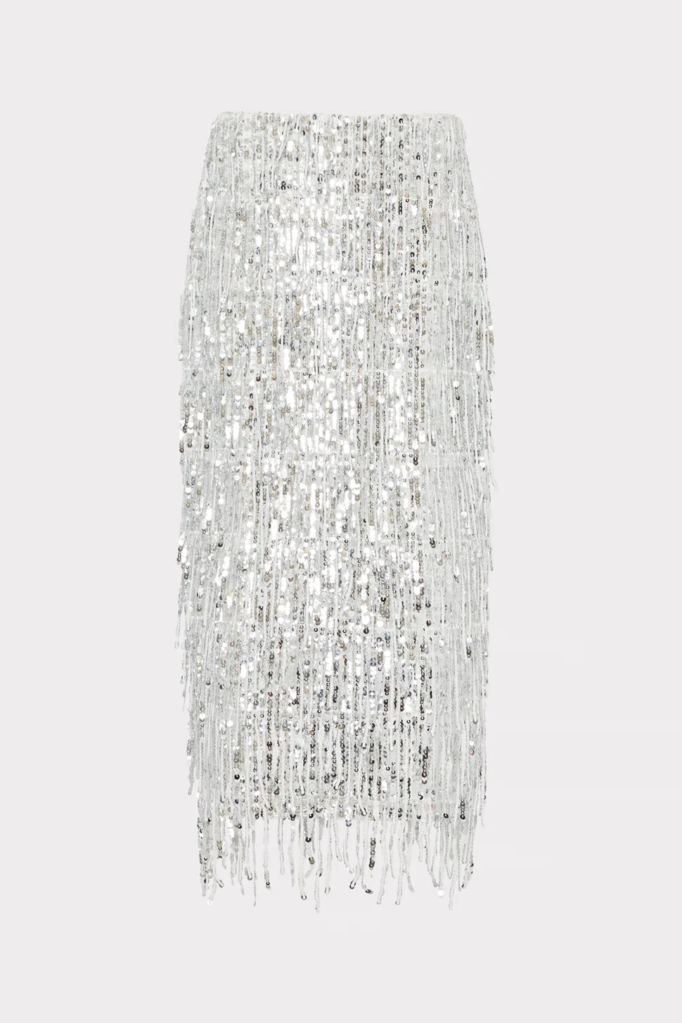 Roxanne Fringe Sequin Midi Skirt