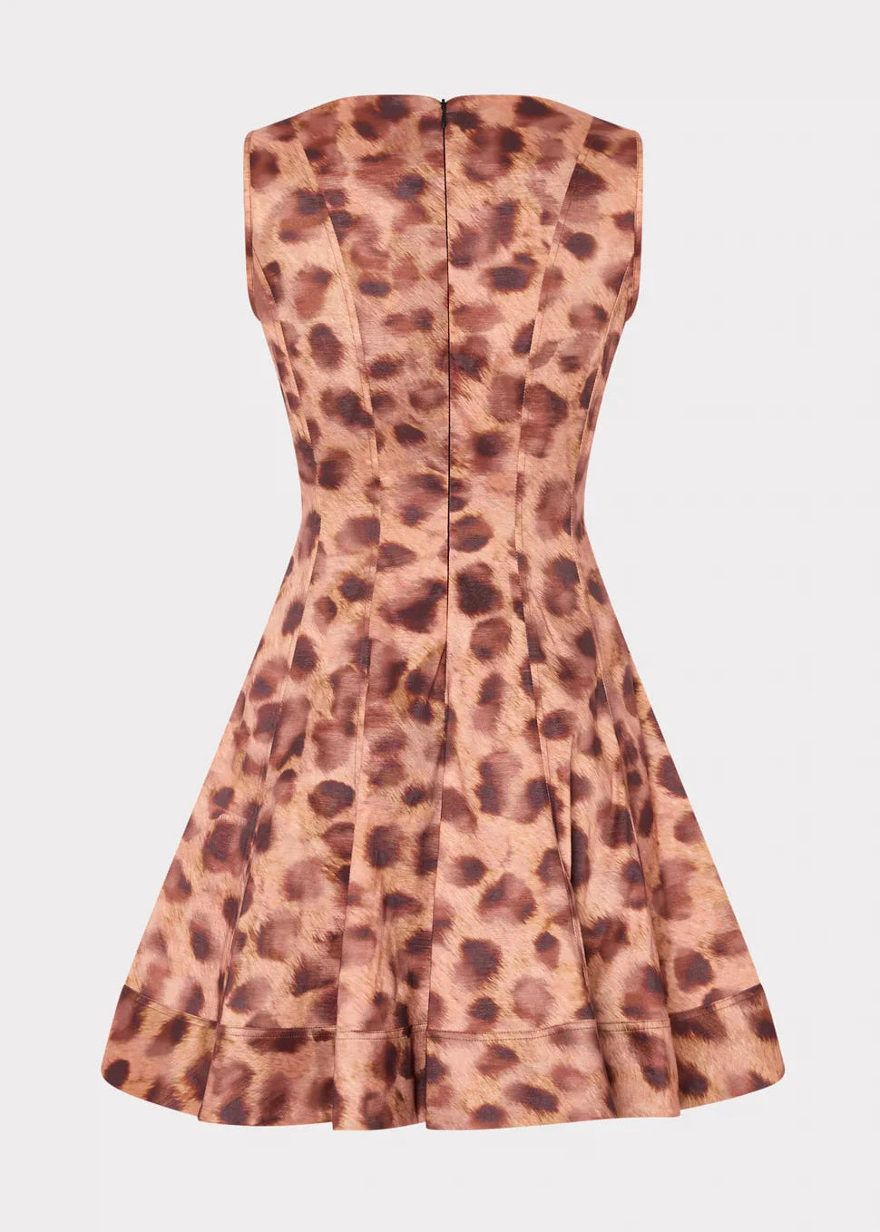 Poppy Leopard Print Taffeta Mini Dress