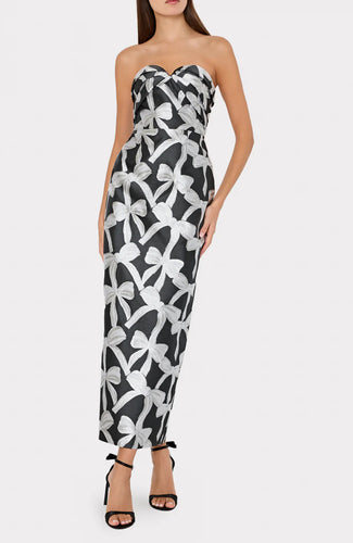 Donna Ribbon Jacquard Dress
