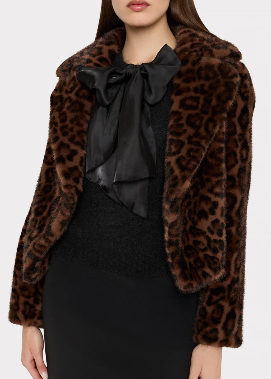 Arya Leopard Faux Fur Jacket
