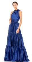 Load image into Gallery viewer, Ruffled Tiered Soft Tie Halter Gown