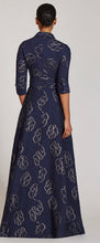 Load image into Gallery viewer, Metallic Flower Jacquard Shirt Waist Gown