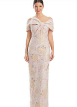 Load image into Gallery viewer, Off the Shoulder Half Bow Jacquard Dress