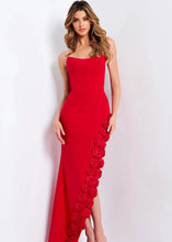 Load image into Gallery viewer, Strapless Dress with Rose Appliqué