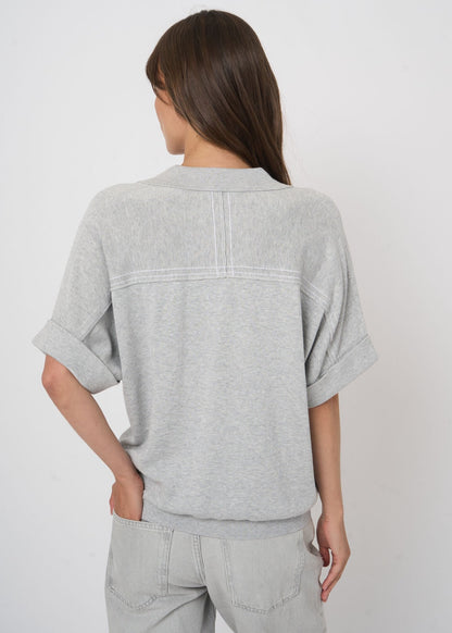 Cotton-Viscose Polo Sweater