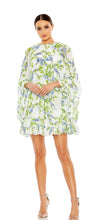 Load image into Gallery viewer, Floral Print High Neck Ruffle Dress