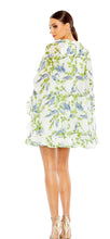 Load image into Gallery viewer, Floral Print High Neck Ruffle Dress