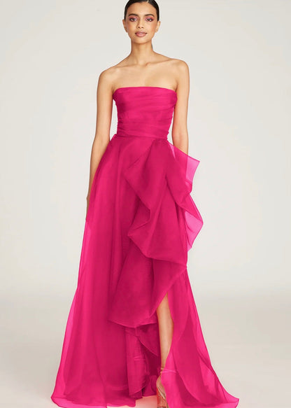 Teresa Strapless Draped Gown